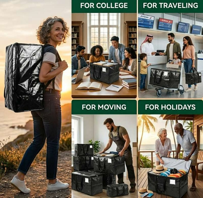 Uniform shape that stacks neatly in your car, storage or home.