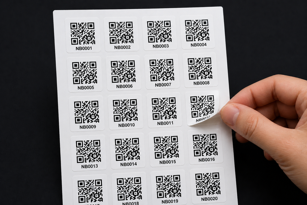 QR Stickers — 48 Pack